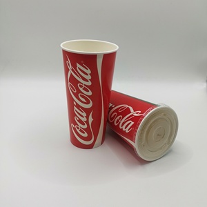Gobelet en papier unique personnalisé imprimé écologique 12oz 16oz 22oz 30oz pour boissons froides, jus, boissons, 400ml avec couvercles pour fête, club, boutique, restaurant - Product Image 2