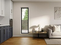 Ventanas Crittall de estilo francés Hoteles de diseño de acero de vidrio grande Insonorizadas Ventana fija de imagen moderna de bajo costo