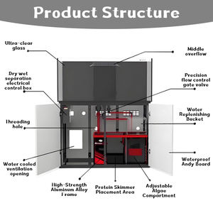Op Maat Gemaakte M/Mg Serie Modern Marien Thema Aquariumrechthoekig Bodemglas Aquariumzoutwater Visrifaquaria - Product Image 4