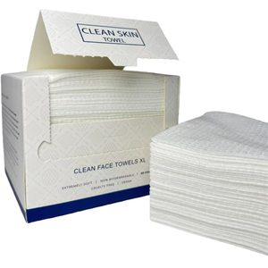 OEM Customization Biodegradable Disposable Solid Color Soft <strong>Facial</strong> <strong>Towels</strong> Large Nonwoven Dry Face <strong>Towels</strong> for Home Use Washcloths - Product Image 1