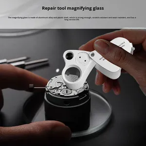 Lupa Plegable con Luz LED 30x 60x, Lupa de Bolsillo para Identificación de Joyas y Diamantes, Reparación - Product Image 4