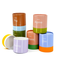 Maßgefertigte Premium Kraftpapier-Röhre Individuelles Logo-Verpackung Luxuriöser Runder Zylinder für Kosmetik, Hautpflege, Kerzen und Geschenke