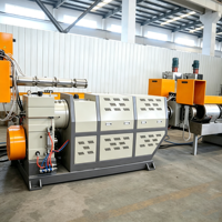Granulateur à anneau d'eau ZHIQIAN 380V à vis simple pour PE, PP, HDPE, PPR, production 450-600kg/h, pour usine de recyclage, puissance 200kW, Jiangsu
