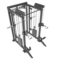 Jaula eléctrica de acero para gimnasio en casa, estación multifunción para culturismo, entrenamiento de brazos, máquina Smith de Fitness, estante para sentadillas, Cable cruzado