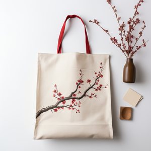 Bolsa de almacenamiento de mano, tamaño de ropa, compra pequeño, de marca orgánica, blanca, personalizada - Product Image 2