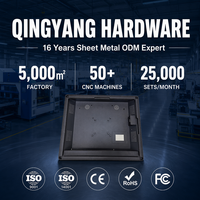 Boîtier arrière en tôle OEM sans écran pour moniteur industriel LCD de 10, 15, 21,5 pouces, support VESA 75 100