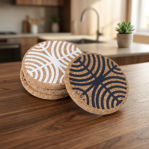 Posavasos Decorativos de Madera Ecológicos Estilo Bohemio, Manteles Individuales, Artesanías Personalizadas, Juegos de Regalo, Grosor de 8 mm/10 mm, Varios Tamaños - Product Image 1