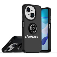 Lichicase bonbons cadre coque de téléphone pour Tecno Pop9 translucide mat rotation 360 degrés anneau support couverture arrière