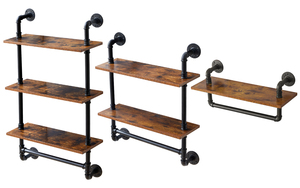 Décoration d'intérieur, étagère murale suspendue pour salon, étagères murales flottantes en bois, étagère à épices pour la cuisine, rangement - Product Image 6