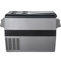 Mini-réfrigérateur de voiture 45L avec congélateur, compresseur portable 12/24V DC 110-240V, disponible depuis l'entrepôt UE, compatible dropshipping