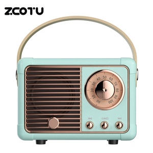 <span class=keywords><strong>Mini</strong></span> Altavoz Retro Inalámbrico BT 5.0, Sonido Estéreo HD, Llamadas Manos Libres, USB, TF, AUX, Larga Duración de Batería, Fácil de Transportar, Estilo Vintage - Product Image 1