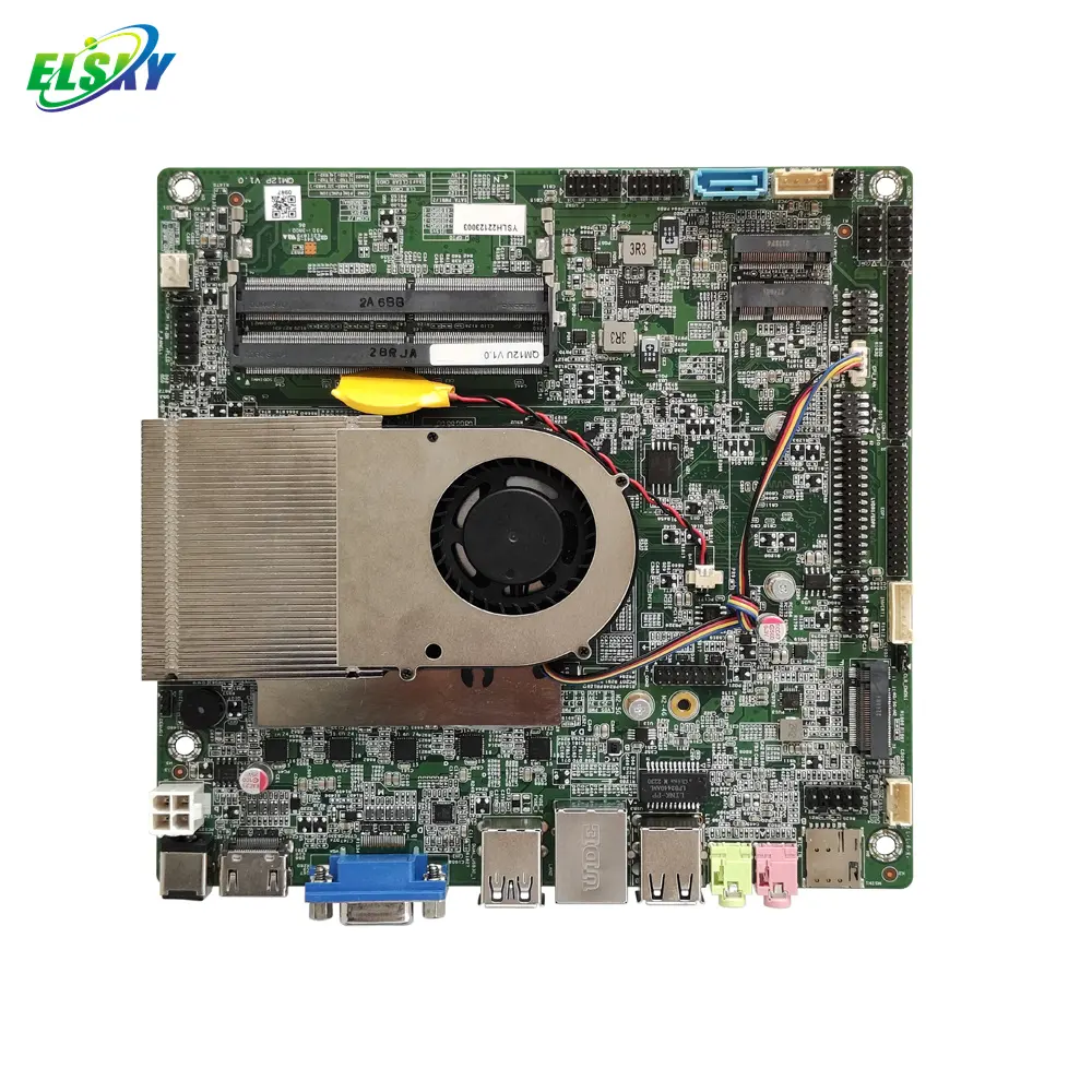 ELSKY mini-itx tayvan anakart QM12U CPU ile kızılağaç göl 12th Gen çekirdek i3 DDR4 MAX 64G M.2 2280/2242 SSD oyun pc için