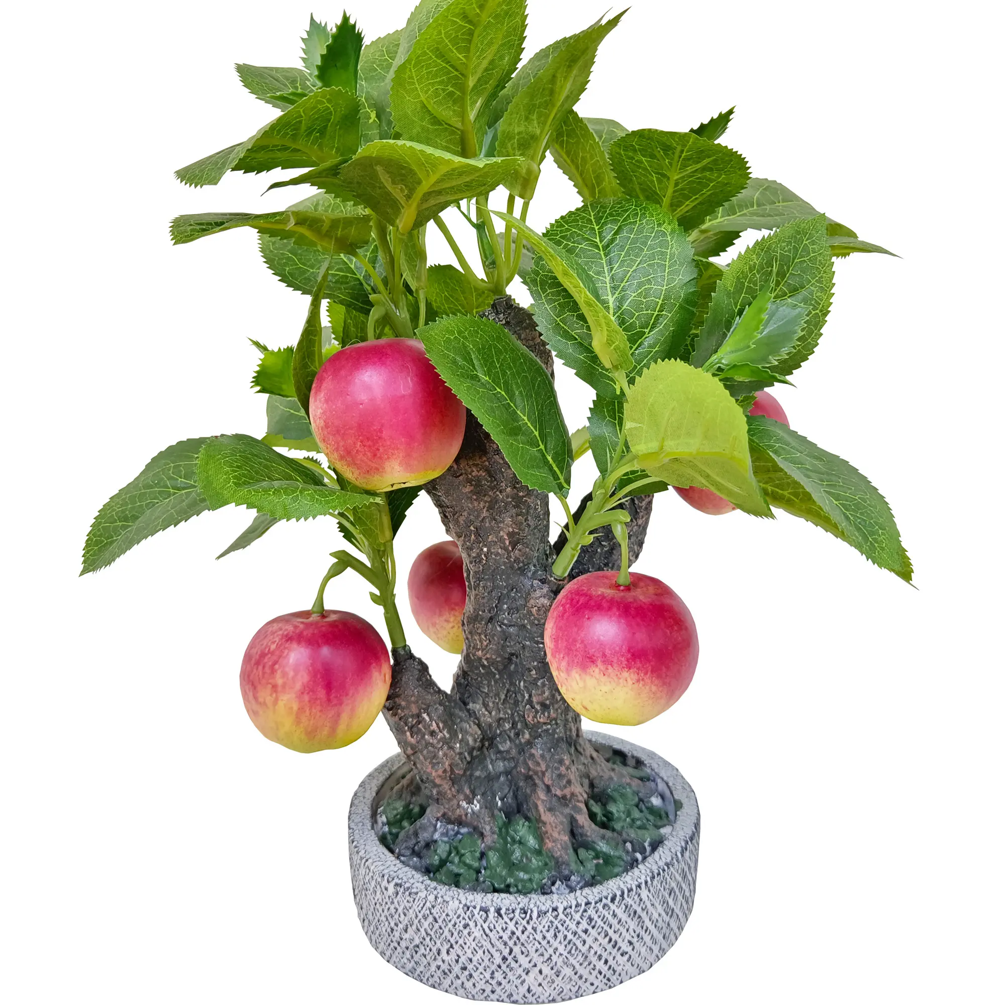 New 2022 Idea Home Decor Plastic Artificial fresh apples Simulation apple bonsai tablet Decoration