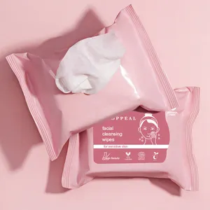 Thân thiện với môi trang điểm Remover bán buôn khăn lau ướt chuyên nghiệp Trung Quốc ướt Wipes nhà sản xuất nhà máy Nhà cung cấp