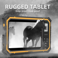 Tablet PC Industrial Resistente OEM T80 de 8' con Android, MTK Octa Core, 4G LTE, GPS, GNSS, IP67, Resistente al Agua, NFC, Lector UHF RFID, Lector de Códigos de Barras