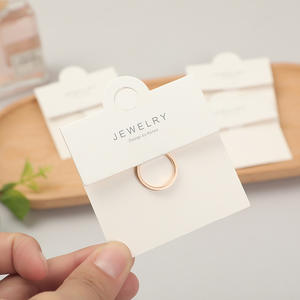 Cartes d'emballage de bijoux en carton de style moderne, couleur personnalisée, taille et forme personnalisées, logo pour bagues, vente en gros - Product Image 3