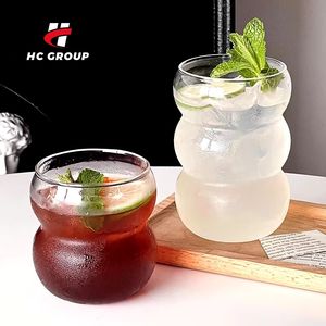 Tasse <span class=keywords><strong>en</strong></span> <span class=keywords><strong>verre</strong></span> créative <span class=keywords><strong>en</strong></span> forme de <span class=keywords><strong>gourde</strong></span> jus de boisson gobelet sans tige <span class=keywords><strong>thé</strong></span> à bulles tasse à café Latte - Product Image 1