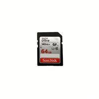 Kartu SD SanDisk Ultra 140MB/s 100% Original dengan Kecepatan 10 Level, Kartu Penyimpanan Plastik, Cocok untuk Kamera 4K