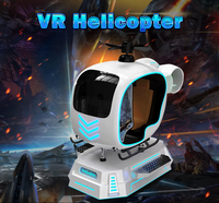 Simulador de vuelo de realidad Virtual, simulador de juego de helicóptero VR para entretenimiento familiar, zona divertida