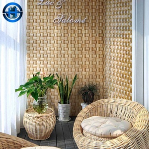 Panneaux muraux 3D en cèdre de luxe Art Déco style métropolitain chic pour hall de condo de luxe et solutions de décoration murale commerciale à fort trafic - Product Image 4