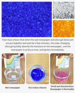 구형 그래뉼 실리카겔 백색 25kg, 주황색에서 녹색으로 변하는 실리콘 비즈 제습제 건조용 실리카겔 - Product Image 6