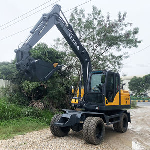 TLERA TL130 escavatore ruota con gambe stabilizzatore regolabile e escavatore sistema cingoli - Product Image 4