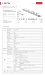 LM-240-24-G1D2 điều khiển điện áp không đổi Dali ltech Dali điện áp không đổi thông minh cung cấp điện - Product Image 2