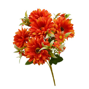 Chrysanthèmes artificiels Dongchen Crafts, fleurs en soie de 31 cm, décorations pour mariage et maison - Product Image 5