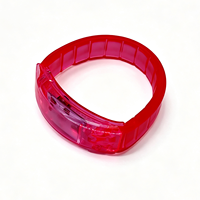 Bracelets promotionnels personnalisés pour événements, bracelets LED à activation sonore, bracelets lumineux pour événements
