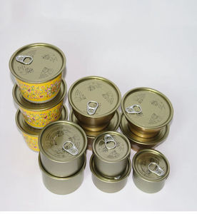 Venta al por mayor <span class=keywords><strong>de</strong></span> <span class=keywords><strong>lata</strong></span> <span class=keywords><strong>de</strong></span> sardina metálica enlatada ojos <span class=keywords><strong>de</strong></span> pez logotipo personalizado cilindro clásico reutilizable para aperitivos mascotas galletas chocolates comida para mascotas - Product Image 3