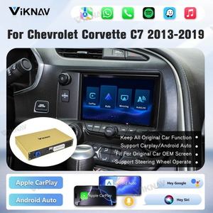 Decodificador Viknav Linux para Chevrolet Corvette C7 2013-2019, caja decodificadora con Mirror, CarPlay inalámbrico, Android Auto, actualización estéreo, pantalla OEM - Product Image 2