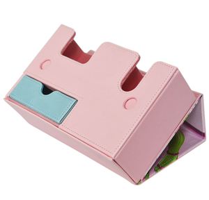 Boîte de rangement pour cartes en cuir PU moderne, capacité de 240+ cartes, aimant puissant, organisateur de cartes pliable pour TCG/ plateau à dés - Product Image 3