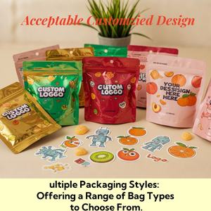 Sacs en mylar anti-odeur personnalisés de 3,5 g, pochette zippée debout pour l'emballage de bonbons gélifiés, stockage alimentaire, doypack - Product Image 3