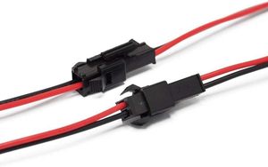 Conector LED SM 2.54 Personalizado Macho/Hembra de 2-6 Pines con Cable Pigtail y Longitud Total - Product Image 2