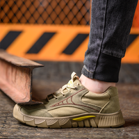 Bottes de sécurité industrielles légères pour le travail Chaussures de sécurité pour hommes avec embout en acier