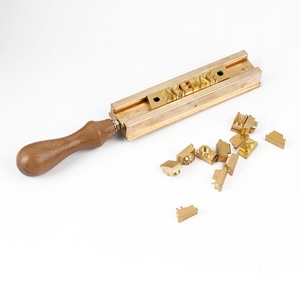 ชุดตัวอักษรทองเหลือง DIY ชุดแม่พิมพ์ตัวอักษรทองแดง ชุดตัวเลขและตัวอักษร ชุดแม่พิมพ์ปั๊มลายหนัง - Product Image 6