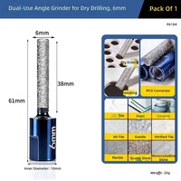 Foret diamanté brasé à filetage M10 pour meuleuse d'angle – Outil professionnel pour le perçage de carreaux de porcelaine et de marbre