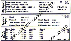 Schwarze Tintenpatrone für Pitney Bowes SendPro P/Connect+ Frankiermaschine mit Chip 78P-K, Druckkopf 78P-<span class=keywords><strong>B</strong></span> - Product Image 6