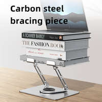 Support d'ordinateur portable pliable et réglable en aluminium pour la maison et le bureau, compatible avec les ordinateurs portables de 10 à 17 pouces et les tablettes iPad