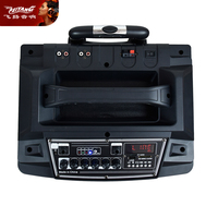 MIC carré Danse Pas Cher OUTDOOR DJ En Bois Super Bass Unique 12 Pouces Mobile Bt SANS FIL USB Amplificateur ACTIF Audio Haut-Parleur