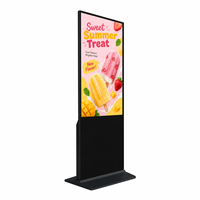 Écran d'affichage numérique 32 43 50 55 65 75 85 pouces, kiosque d'affichage LCD tactile, lecteur publicitaire intelligent sur pied pour intérieur avec CMS