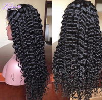Venta al por Mayor de Pelucas de Cabello Humano Natural Brasileño Afro Rizado, Pelucas de Cabello Humano Virgen Indio para Mujeres Negras