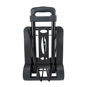 Carretilla <span class=keywords><strong>de</strong></span> Mano Plegable con 4 Ruedas - Mango Extensible <span class=keywords><strong>de</strong></span> 935 mm, Carrito <span class=keywords><strong>de</strong></span> Equipaje Plegable para Mudanzas, Compras y Viajes, Almacenamiento Compacto - Product Image 4