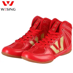 威辛摔跤鞋靴子定制标志批发青年中国摔跤鞋