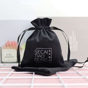 Custom Logo Recyclable Silk Velvet Jewelry Gift Pouch with <b>Gag</b> for Jewelry Watches & Glasses - Product Image 4