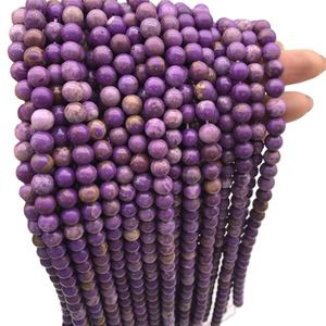 Grosir diskon besar-besaran manik-manik <span class=keywords><strong>kunzite</strong></span> kristal alami 8mm gelang manik longgar fosfor kristal untuk hadiah wanita - Product Image 1