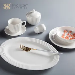 कम कीमत सफेद चीनी मिट्टी के बरतन प्लेटें रेस्तरां tableware चीनी मिट्टी खानपान खाद्य पनीर थाली सेवारत पकवान प्लेटें