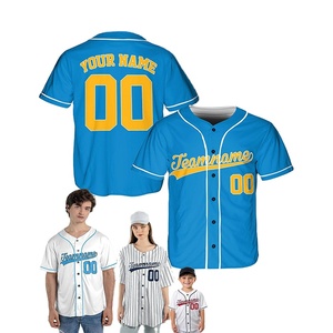 Fabrikanten Usa Size Blank Honkbal Uniform Shirt Met Warmte Sublimatie Bedrukt Mesh Ademend Heren Custom Honkbal Jersey - Product Image 1