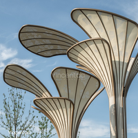 Sculpture paysagère extérieure personnalisée Vincentaa, grande sculpture de parc, art public moderne sur mesure