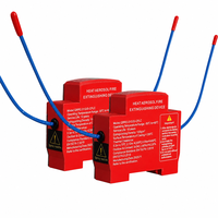 Boîtier de distribution automatique d'aérosol incendie sur rail DIN, personnalisable, 12V 1A, 6 prises, usage industriel